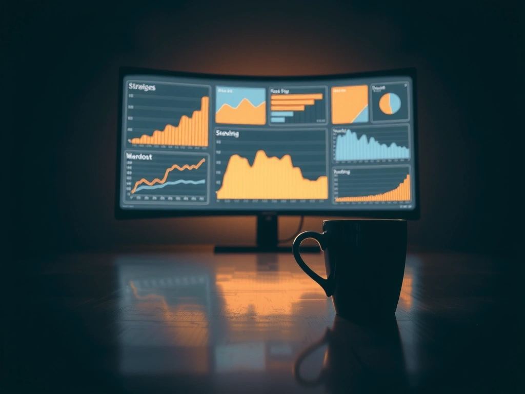 Strategic planning interface with data visualizations