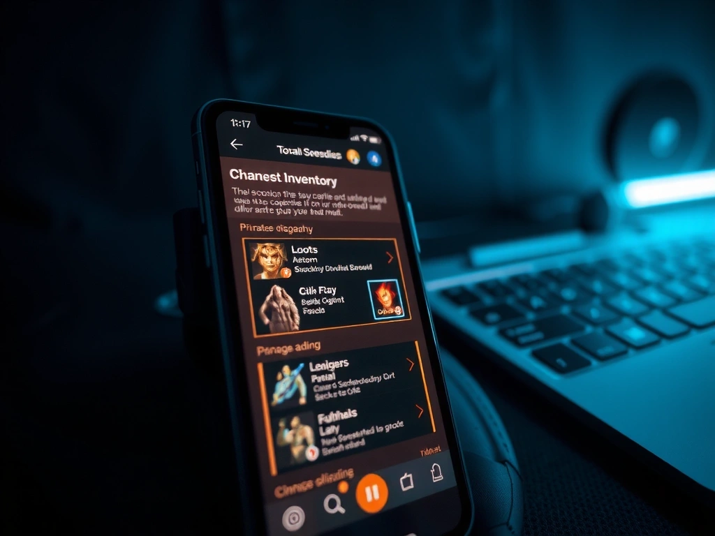 RPG Game Interface on Mobile